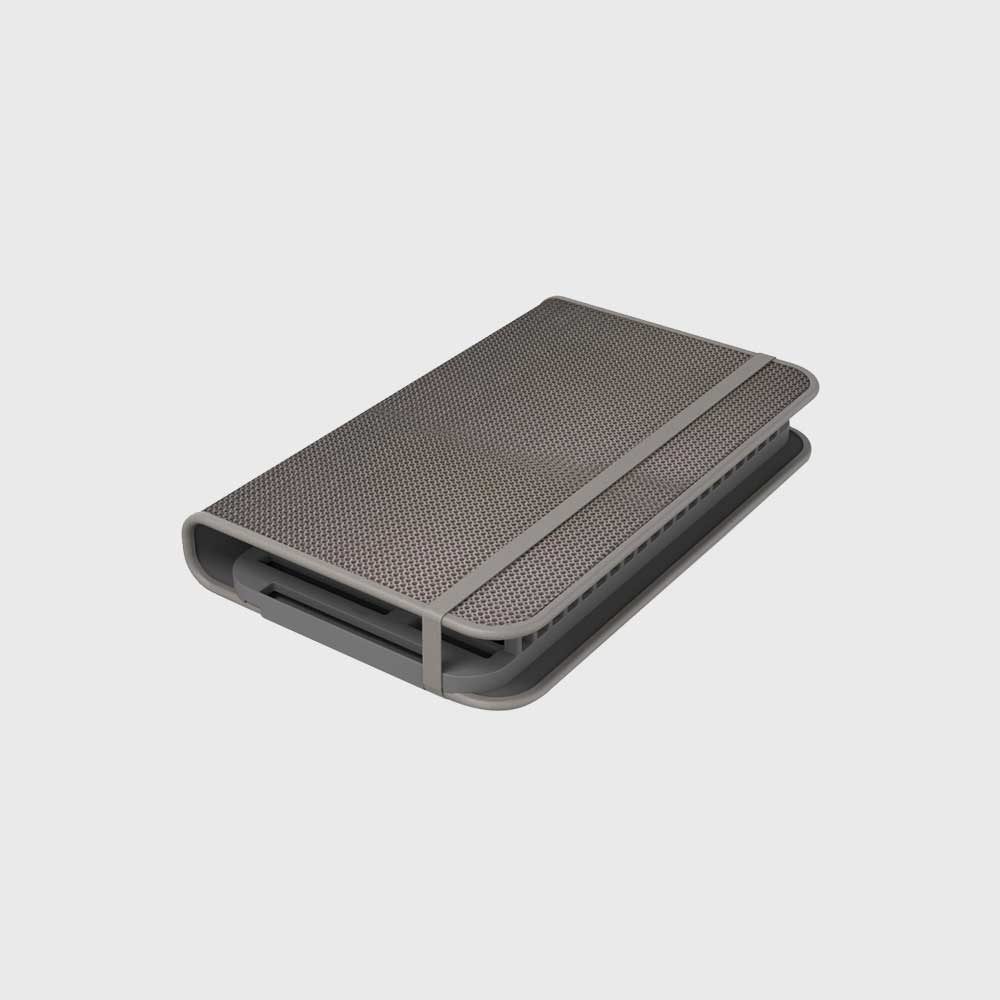 UDRY DISHRACK W/ DRY MAT CHARCOAL