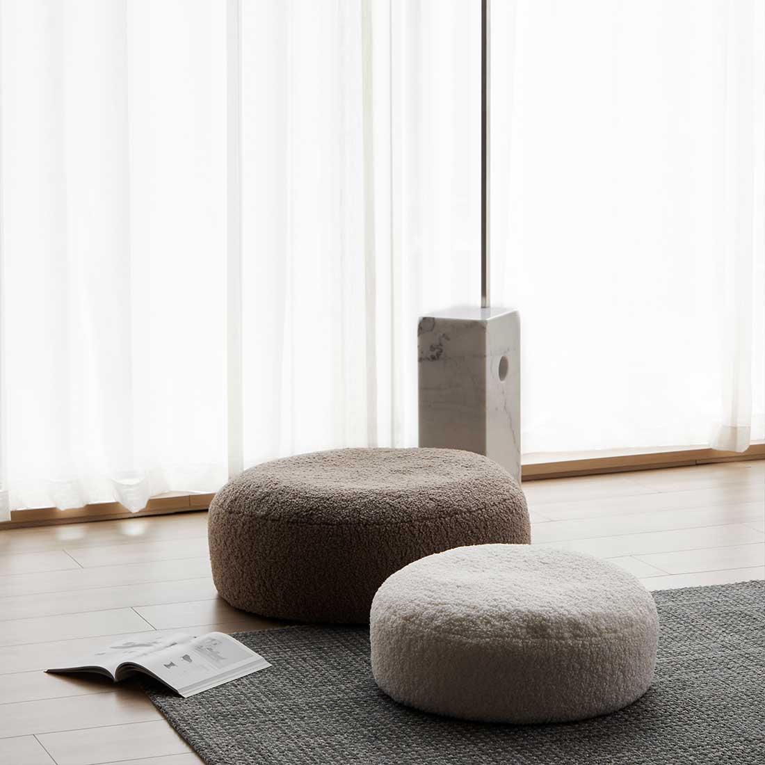 Lamb Pouf