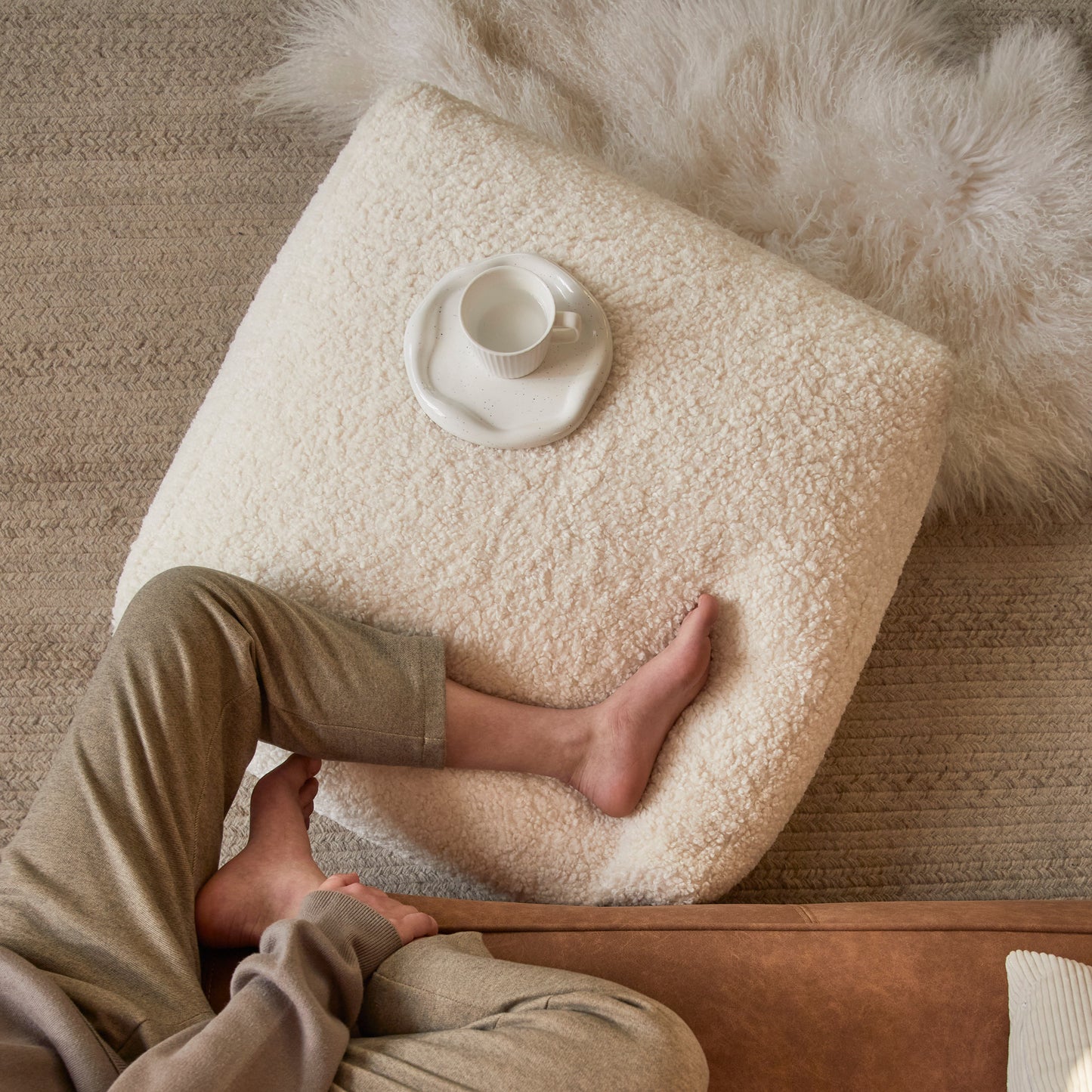 Lamb Pouf