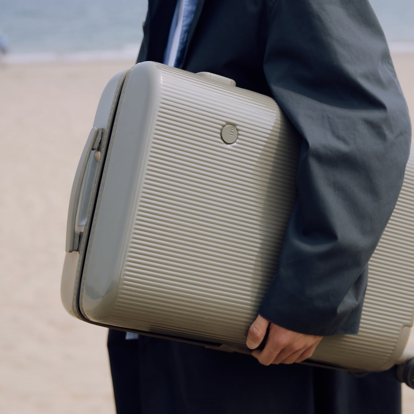 PISTACHIO STRIPED 2 TRUNK / PLAIN GREY